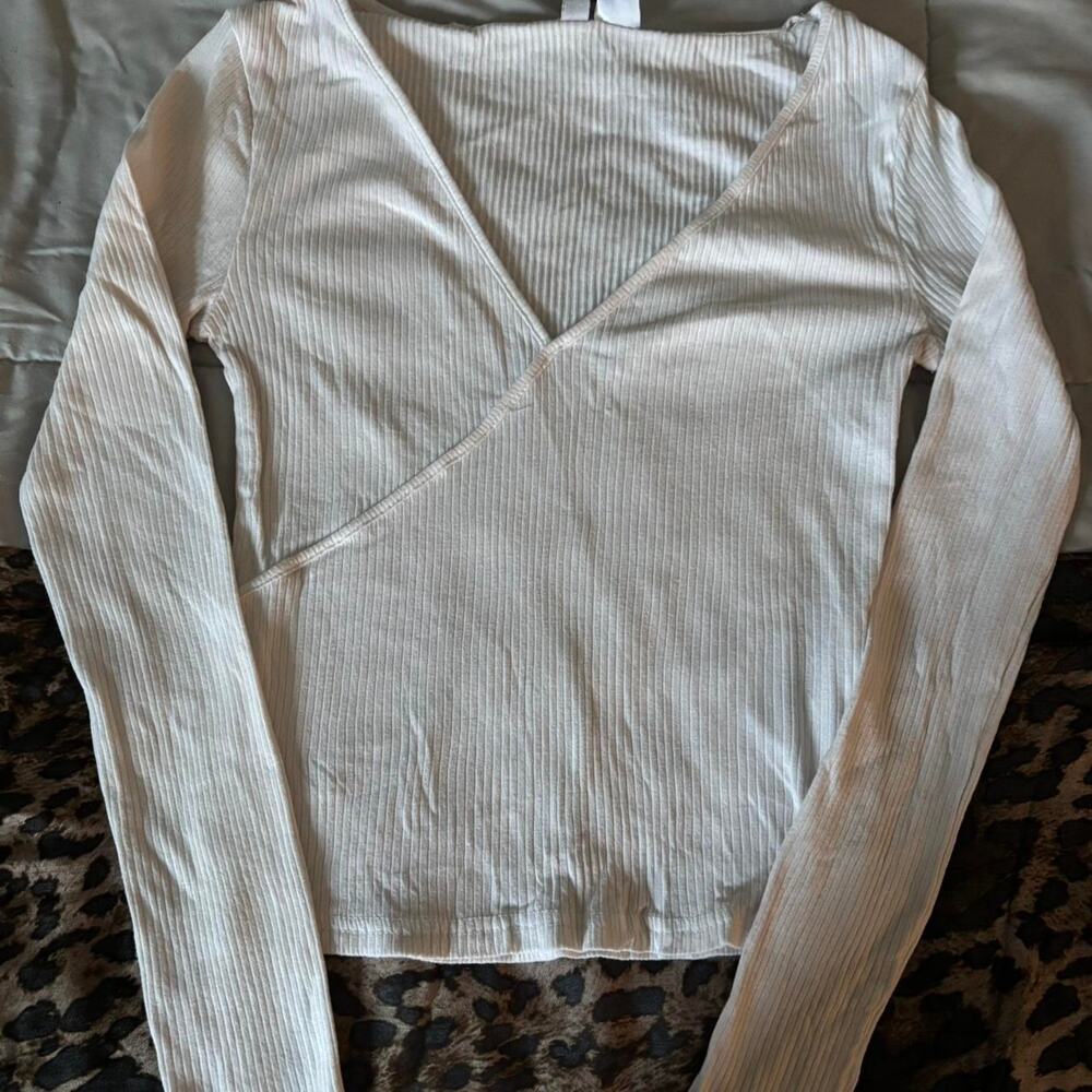Hm white wrap around long